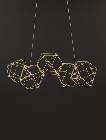 Lampa wisząca Luces Exclusivas ASIS złoty LE42726