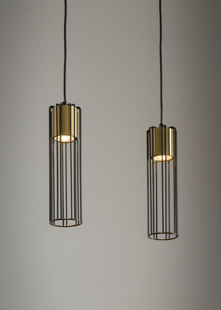 Sigma 33452 FOBIA 2 lampa wisząca prosty czarny/złoty