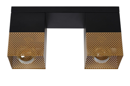 Lampa sufitowa Lucide RENATE 21123/02/02 czarny/złoty