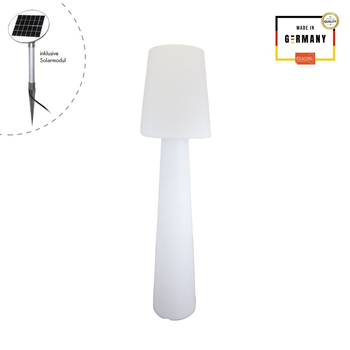 Lampa solarna No.1 zewnętrzna ogrodowa przenośna 2900K Biała ciepła 160cm, biały 32563S biały