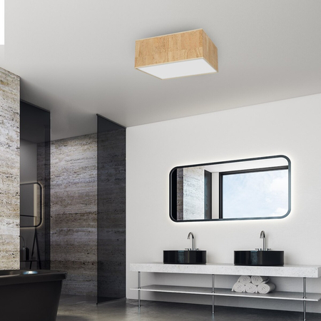 Milagro Lampa sufitowa Cork 3xE27 Biały / Korek MLP7518 BIEL / KOREK