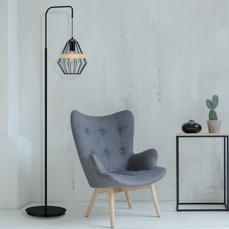 Milagro Lampa stojąca CLIFF BLACK 1xE27 MLP5528 CZARNY
