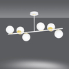 Lampa sufitowa FLOKI 6 WHITE GOLD Emibig 1023/6 biały/złoty