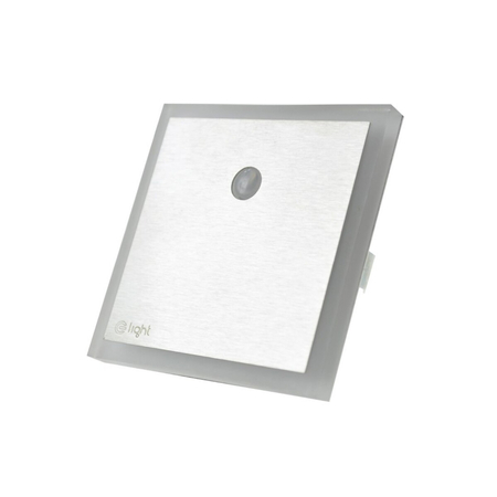 Eko-Light Oprawa schodowa EVO Barwa Neutralny 4000K 12V z czujnikiem ruchu EKS1480 BIAŁY / SREBRNY