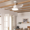 Wentylator sufitowy TechBrey  82045 LED Caspi Biały 121 cm WiFi