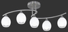 Lampa sufitowa Trio 605600507 srebrny