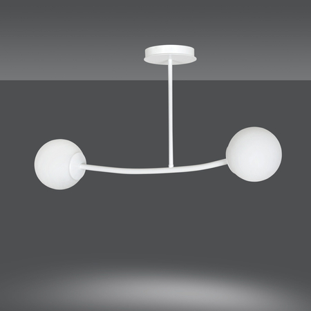 Lampa sufitowa HALLDOR 2 WHITE Emibig 1025/2 biały