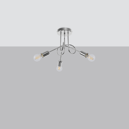 Sollux Lighting Żyrandol LOOP 3 chrom SL.1440