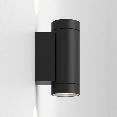 Kinkiet zewnętrzny Astro Dartmouth Twin LED 1372006 Czarny z Teksturą