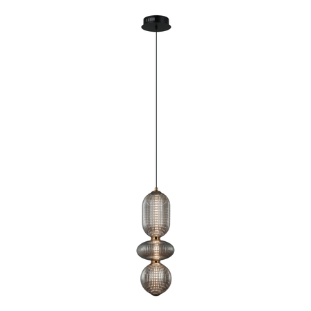 Lampa wisząca Italux Nico PND-8545-3-AB-SG Czarny, antyczny mosiądz, złoty