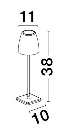 Lampa zewnętrzna Luces Exclusivas AGUITA - rdzawobrazowy mat, przenośna LE73555