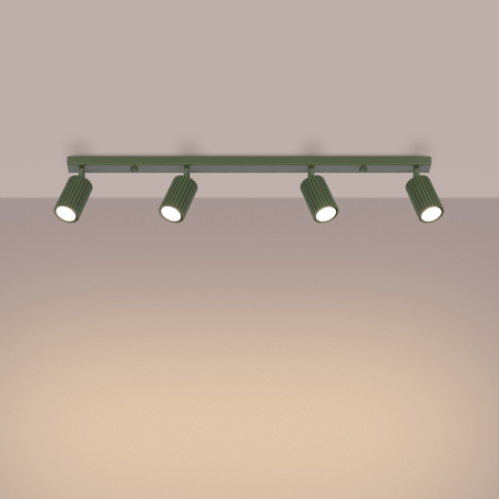 Sollux Lighting Plafon KARBON 4L zielony oliwkowy SL.1622