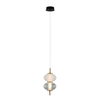 Lampa wisząca Italux PND-84938-2-BK Czarny, biały, przezroczysty