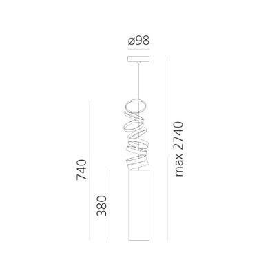Lampa wisząca Artemide DOI4600A80 Decompose Light
