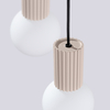 Sollux Lighting Lampa wisząca HALO 3P taupe SL.1745