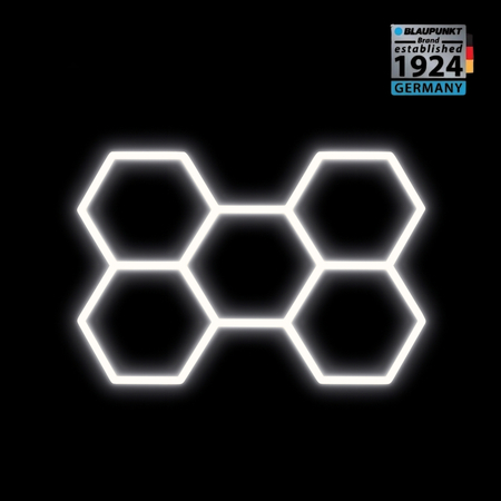 Lampa LED Hexagon Blaupunkt 173W geometryczny panel sufitowy led 4000K CRI90 w kształcie plastra miodu