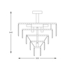 Lampa sufitowa AMEDEO Zuma Line FC17106/6+3+1-CHROME+CL chrom