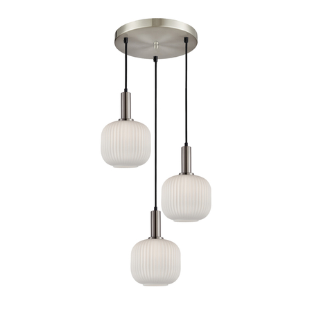 Lampa wisząca Italux Penzi PND-31981-3S-SC-WH Srebrny