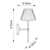 Kinkiet Endon Lighting Rennes & Carla 103356 nikiel