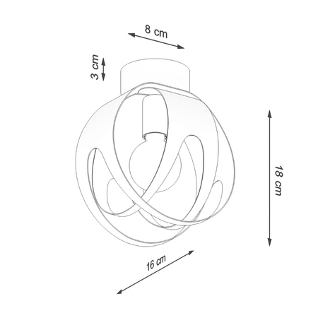 Sollux Lighting Plafon TULOS biały SL.1082