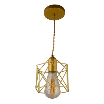 Lampa Wisząca Abigali Gold Cage E27