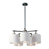 Żyrandol Elstead Lighting Balance czarny/srebrny BALANCE5-BKPN