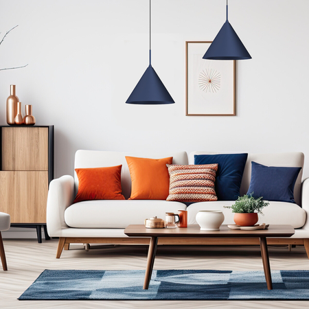 Milagro Lampa wisząca CAPITAL NAVY BLUE Ø32cm 1xGX53 MLP0962 GRANATOWY