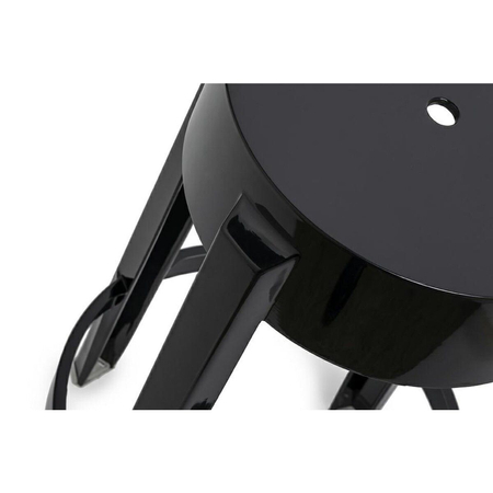 Krzesło barowe CHARLES 65 czarne - poliwęglan