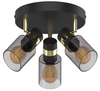 Lampa sufitowa ASTI Zuma Line JP03C-SP-03R-BG.442 czarny/złoty