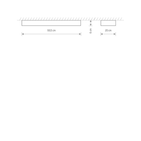 Lampa sufitowa SOFT CEILING LED 90X20 Nowodvorski 7542 biały