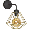 Milagro Kinkiet LUPO BLACK/GOLD 1xE27 MLP6269 CZARNY / ZŁOTY