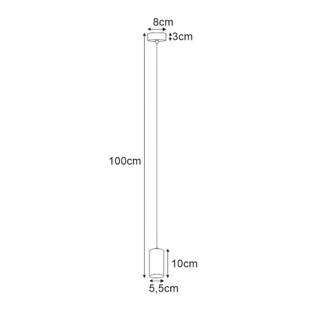 Lampa wisząca PUERTO Kaja K-4895 czarny