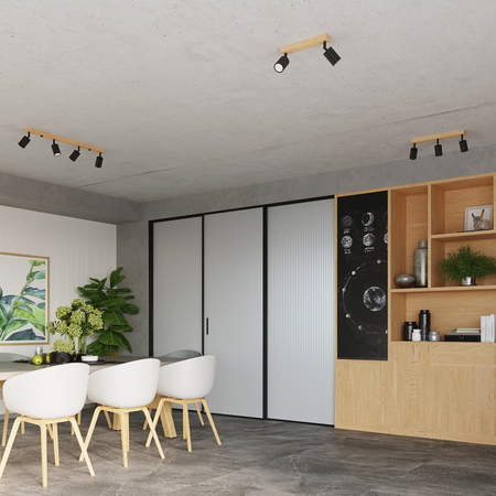 Sollux Lighting Plafon VERDO 4 czarny SL.1294