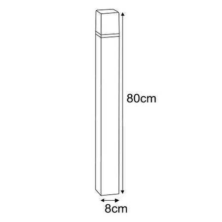 Lampa zewnętrzna GENEVA Kaja K-8142 biały/czarny