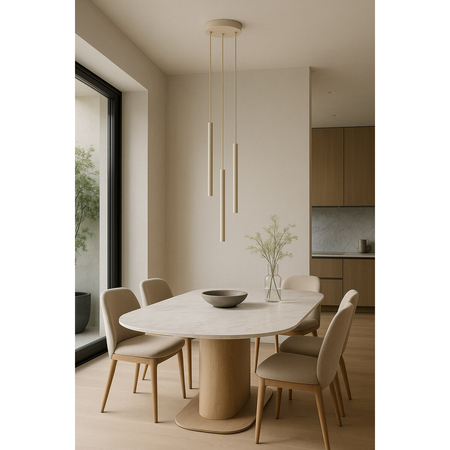 Lampa wisząca Kaja SUNO K-5836 beż