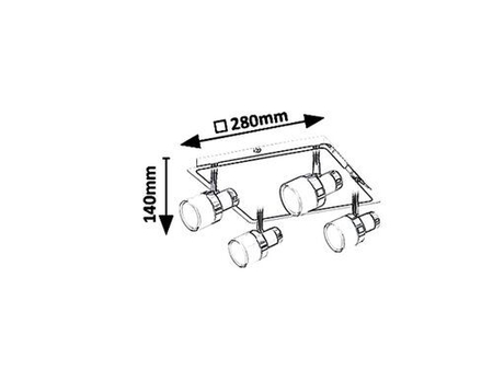 Lampa łazienkowa Rabalux Harold 5024 czarny