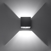 Sollux Lighting Kinkiet QUAD 1 czarny SL.0057