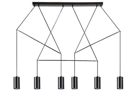 Lampa wisząca Rabalux Aslaug 72018 czarny matowy
