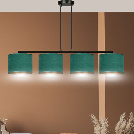 Lampa wisząca HILDE 4 BL GREEN Emibig 1051/4 zielony