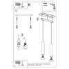 Sollux Lighting Lampa wisząca LAGOS 2 ochra czerwona SL.1490