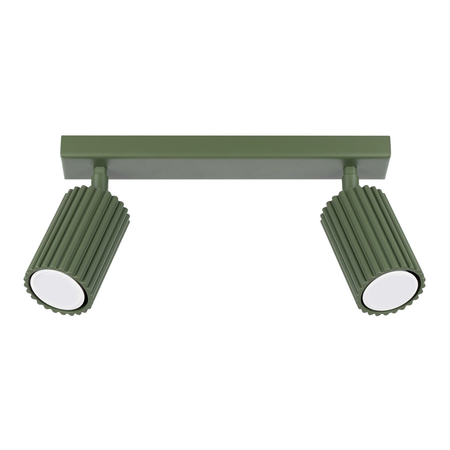 Sollux Lighting Plafon KARBON 2 zielony oliwkowy SL.1618