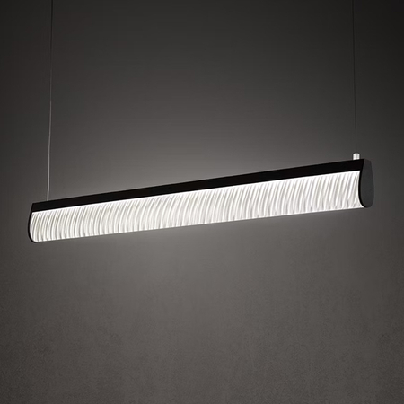 Lampa wisząca Slamp MODULA BLACK - PLISSÉ SINGLE MODS000DPB01TSG000EU czarny