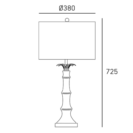 Cosmo Light Lampa stołowa LOBOC T01019BR-WH