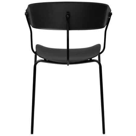 Krzesło JETT czarne - polipropylen, metal