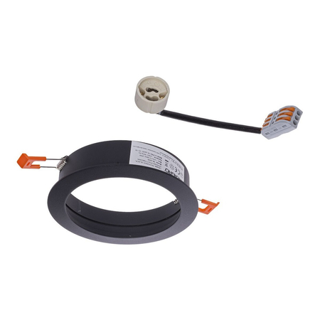 Milagro Oprawa podtynkowa Redondo Czarny 1xAR111 GU10 ML5696 CZARNY