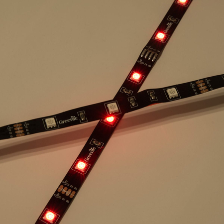 Taśma LED Greenie 30x5050SMD 7,2W/m Czarne PCB RGB Rolka 5m