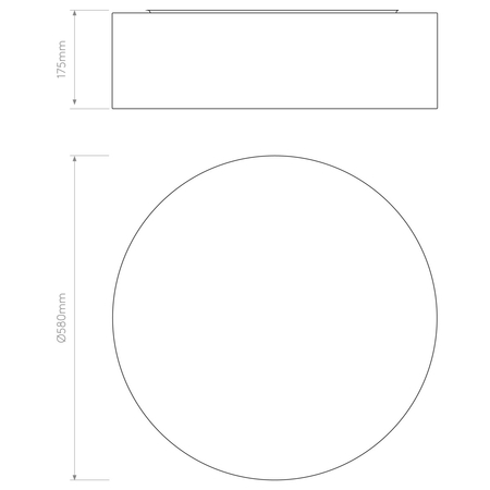 Lampa sufitowa Astro Cambria 580 1421007 Biały