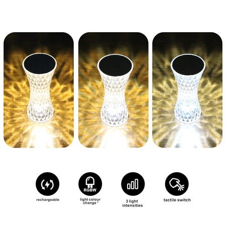 Milagro Lampka nocna Tower 1W RGBW ML1290 TRANSPARENT