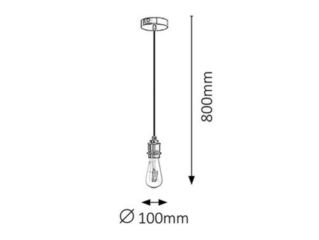 Lampa wisząca Rabalux Fixy 1411 czarny