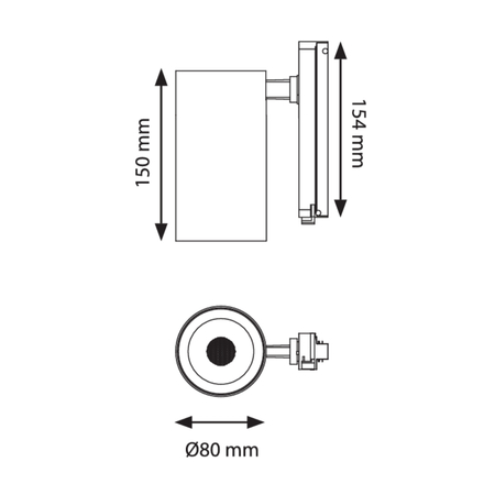 Blaupunkt Reflektor LED 1-fazowy Vision 30W biały z przełącznikiem barwy światła